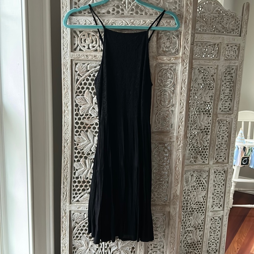 Abercrombie & Fitch black lace back dress